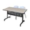 Kobe Rectangle Mobile table, 48" W, 29" H, Laminate Top, Maple MKFTM4830PL47GY - alternate 1